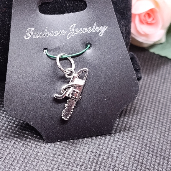 Electric Chain Saw tool Charm Pendant for Necklace  Bracelet Keychain New - Picture 2 of 5